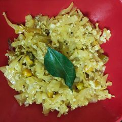A picture of Cabbage Palya.