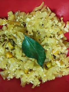 A picture of Cabbage Palya.