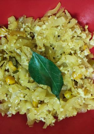 A picture of Cabbage Palya.