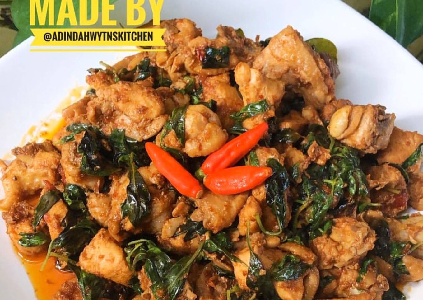 15. AYAM RICA DAUN KEMANGI made by @adindahwytnskitchen π»