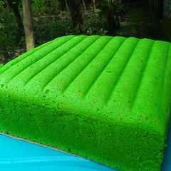 A picture of Brownies pandan.