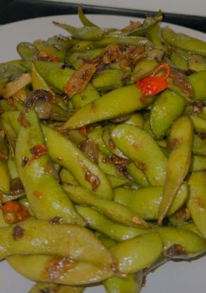 Foto resep Edamame bawang gurih pedas