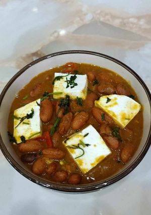 A picture of Rajma Paneer Masala.