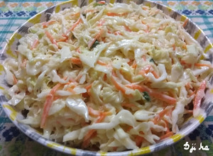 Coleslaw káposztasaláta recept fotója
