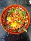 Ensalada Gourmet con Queso Rulo de cabra y Bacon