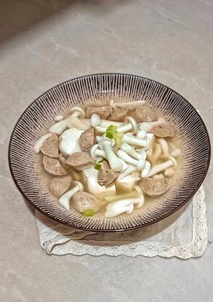 Foto resep Sup Shimeji Tahu Bakso