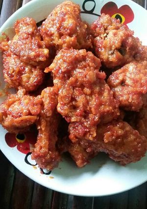 Foto resep AYAM CRISPY SAUS PEDAS ala richeese