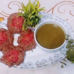 A picture of Chapli kabab #fastfood.