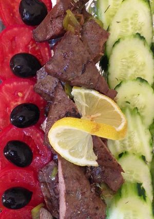 صورة لوصفة كبدة في الفرن 😋😋😋😋