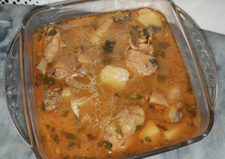 Recipe of Quick Alu chicken shorba🥔🍗🥔