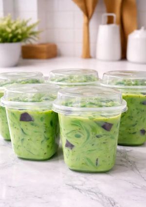 Foto resep Es Jelly Matcha