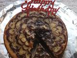 Eggless Marble Cake. (Cake In Pressure Cooker)