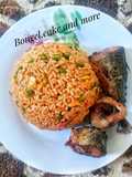 Jolof Rice with suya fish