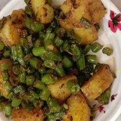 Aloo Beans Bhaja A picture of Aloo Beans Bhaja.