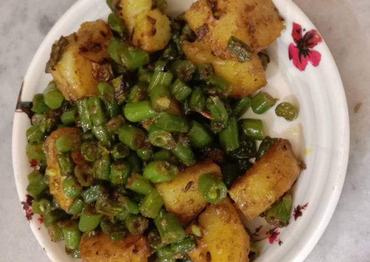 How to Prepare Favorite Aloo Beans Bhaja