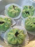 Bakpao pandan isi coklat tanpa mixer