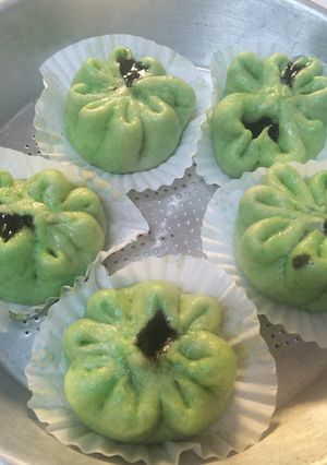 Foto resep Bakpao pandan isi coklat tanpa mixer