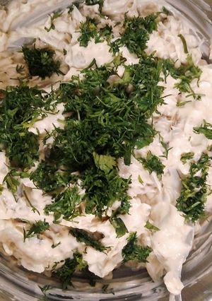 Hình của món Salad cá phết bánh mì.