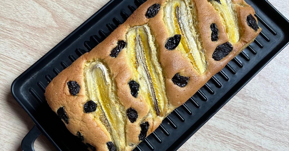 Bolu pisang kismis panggang