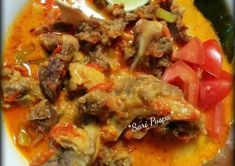 Resep Tetelan sapi santan pedas, Lezat