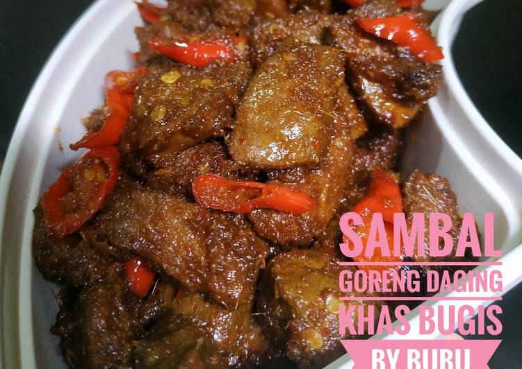 Sambal goreng daging khas Bugis makassar by.bubu