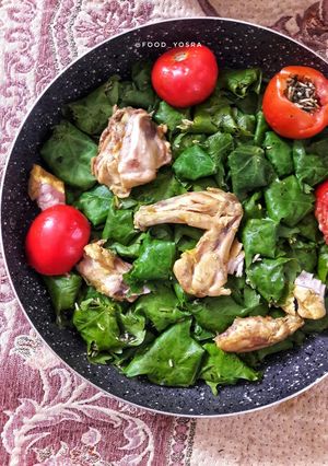 عکسی از دستور دلمه برگ مو