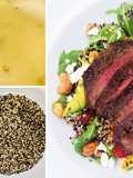 Fullblood Wagyu Chuck Tender Salad with Lemon Oregano Vinaigrette