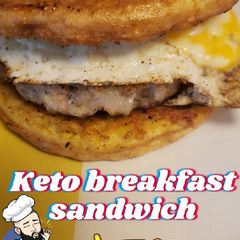 A picture of Keto Breakfast Sandwich.