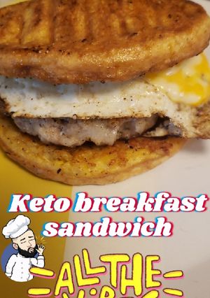 A picture of Keto Breakfast Sandwich.