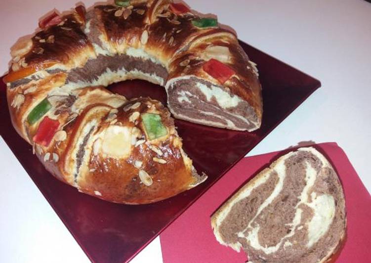 Roscón de Reyes cebra (Thermomix)