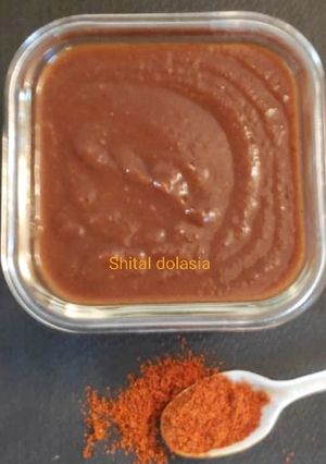 खजूर इमली की खट्टी मीठी चटनी (Khajoor imli ki khatti meethi chutney recipe in hindi) रेसिपी मुख्य फोटो
