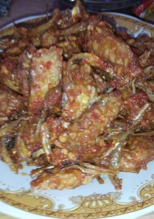 Foto resep Balado tempe dan ikan teri