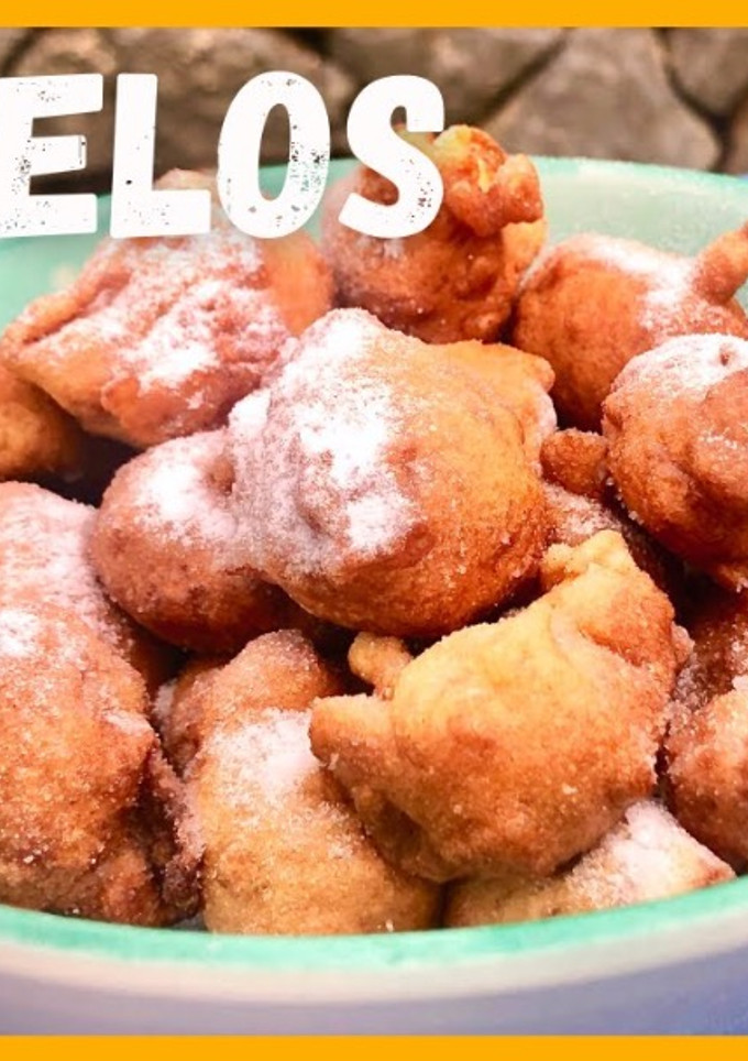 Una foto de Buñuelos de manzana caramelizada para Semana Santa
