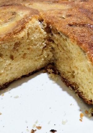Una foto de Torta invertida de manzana
