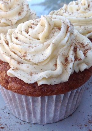 Una foto de Cupcakes de calabaza