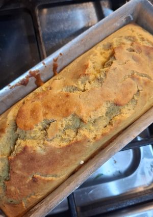 Una foto de Budin de banana y harina de almendras