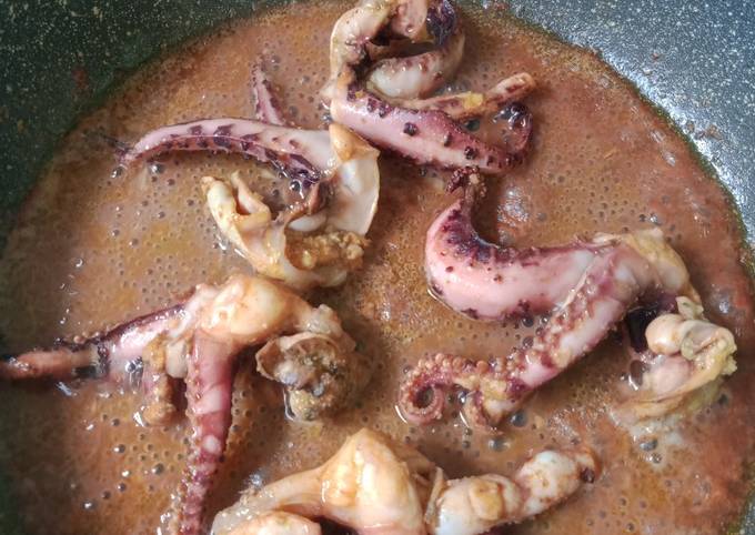 Resep Cumi bumbu bakar teflon praktis yang Bisa Manjain Lidah