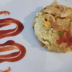 A picture of Macaroni upma.