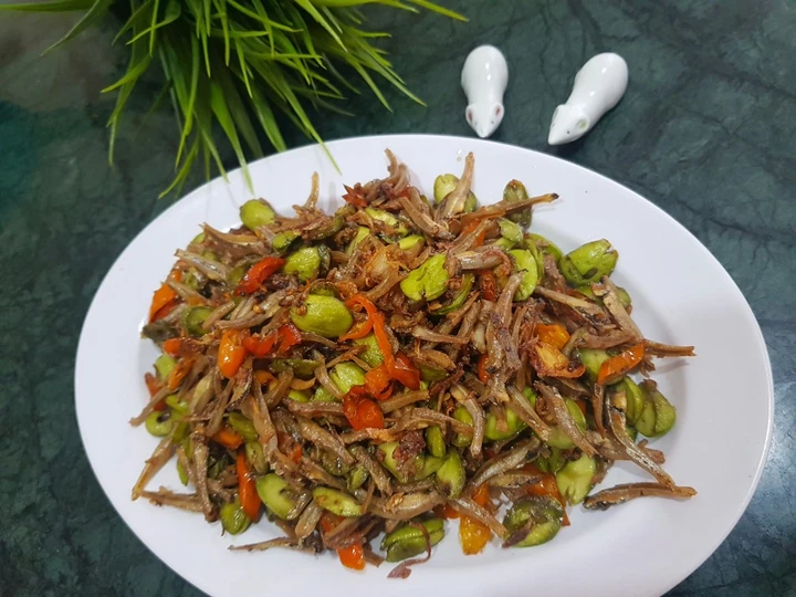 Langkah Mudah untuk Menyiapkan Resep Tumis teri jengki pete yang Uenak Anti Ribet, Uenak Banget