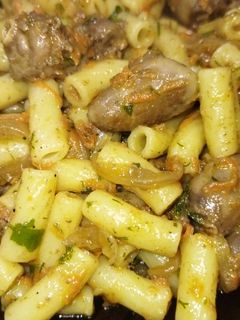 Фото Куриные сердечки с рожками.