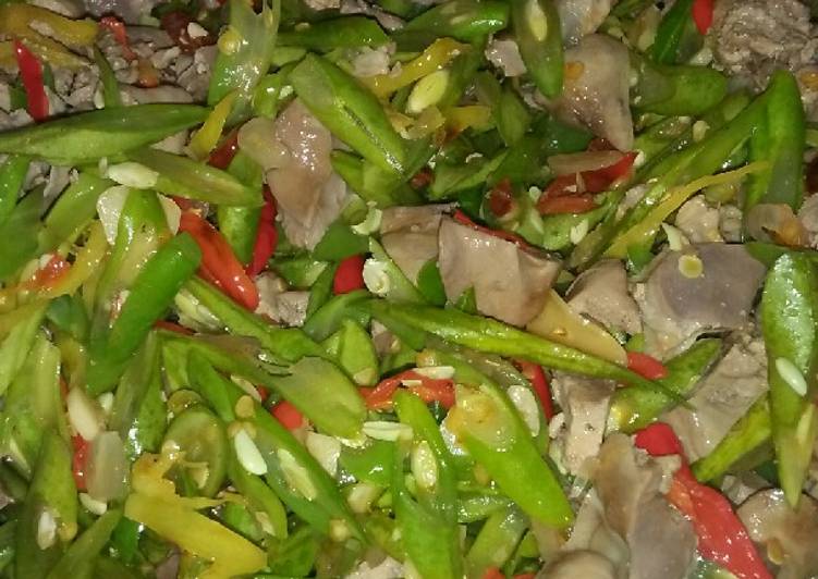 Resep Oseng Buncis + Ati ampela, Sempurna