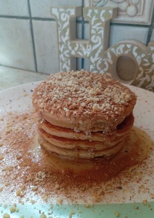 Φωτογραφία της συνταγής Pancakes ολικής με μέλι 🍯 και κανέλα