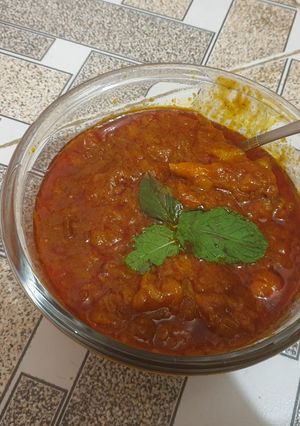 عکسی از دستور خورش مرغ