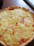Tarta de jamón queso y ananá
