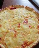 Tarta de jamón queso y ananá