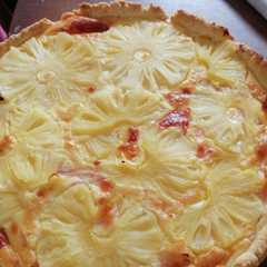 Una foto de Tarta de jamón queso y ananá