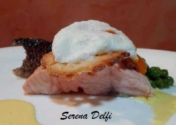 Salmone con uovo fondente!