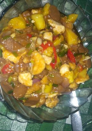 Foto resep Sosis Tahu Asam Manis