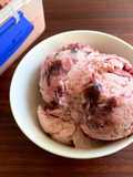 Super Easy Cherry Jam & Yoghurt Ice Cream