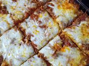 A picture of baked spaghetti